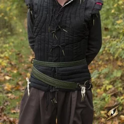 Epic Armoury Braided Sword Belt, Green