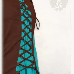 Mytholon Girl's Dress Rebecka, Blue-brown 11 Mytholon Girl's Dress Rebecka, Blue-brown -Mytholon Store girls dress rebecka blue brown 5