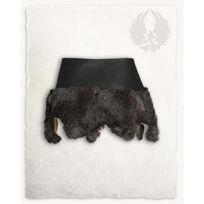Mytholon Karya Fur Skirt, Black 3 Mytholon Karya Fur Skirt, Black - Image 3