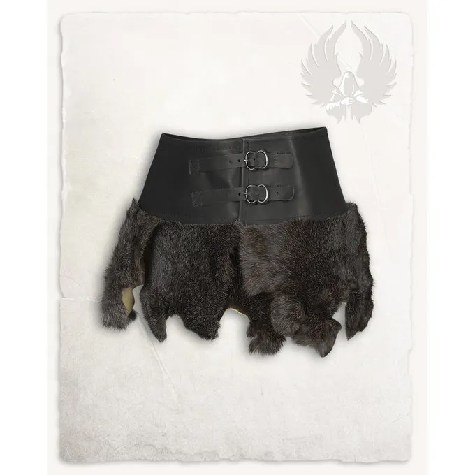 Mytholon Karya Fur Skirt, Black 1 Mytholon Karya Fur Skirt, Black