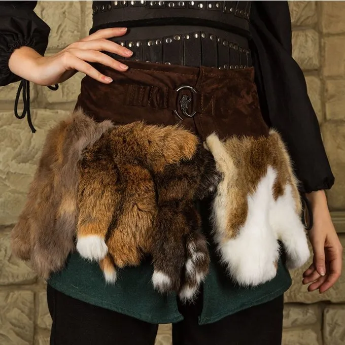 Mytholon Karya Fur Skirt With Dragon, Brown 1 Mytholon Karya Fur Skirt With Dragon, Brown
