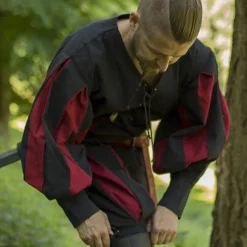 Epic Armoury Landsknecht Shirt, Black/red -Mytholon Store landsknecht shirt black red 2