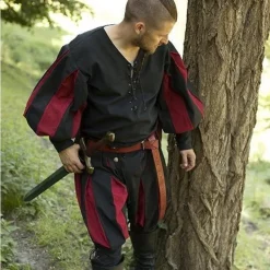 Epic Armoury Landsknecht Shirt, Black/red