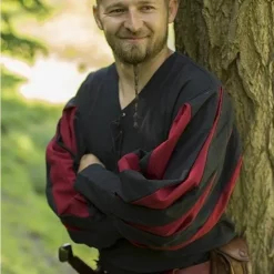 Epic Armoury Landsknecht Shirt, Black/red -Mytholon Store landsknecht shirt black red 3