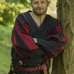 Epic Armoury Landsknecht Shirt, Black/red -Mytholon Store landsknecht shirt black red 5