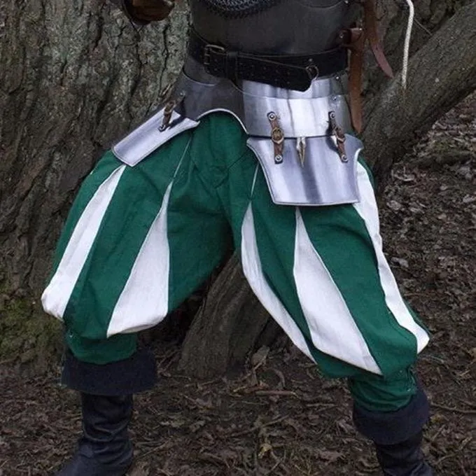Epic Armoury Landsknecht Trousers Green-white 1 Epic Armoury Landsknecht Trousers Green-white