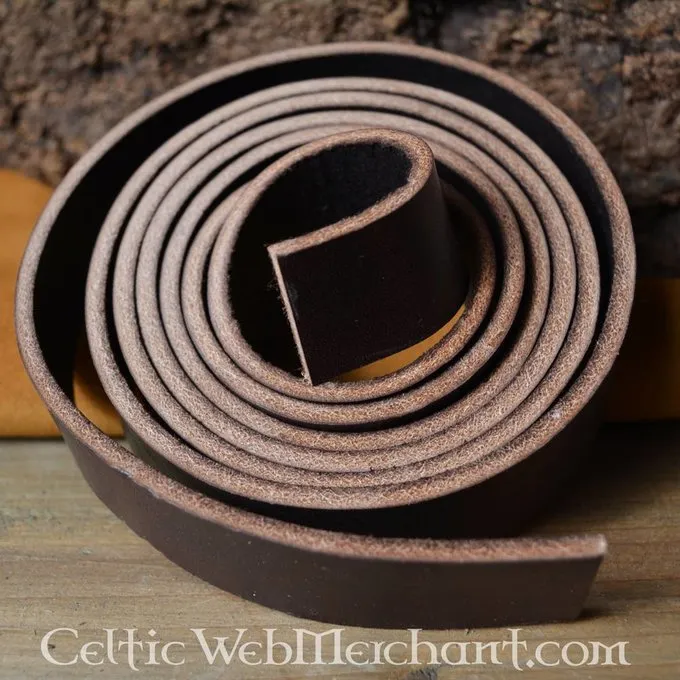 Leather Belt 20 Mm / 140 Cm, Brown 1 Leather Belt 20 Mm / 140 Cm, Brown