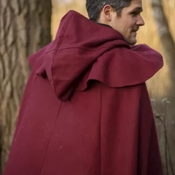 Epic Armoury Medieval Hooded Cloak Thomas, Red 9 Epic Armoury Medieval Hooded Cloak Thomas, Red -Mytholon Store medieval hooded cloak thomas red 3