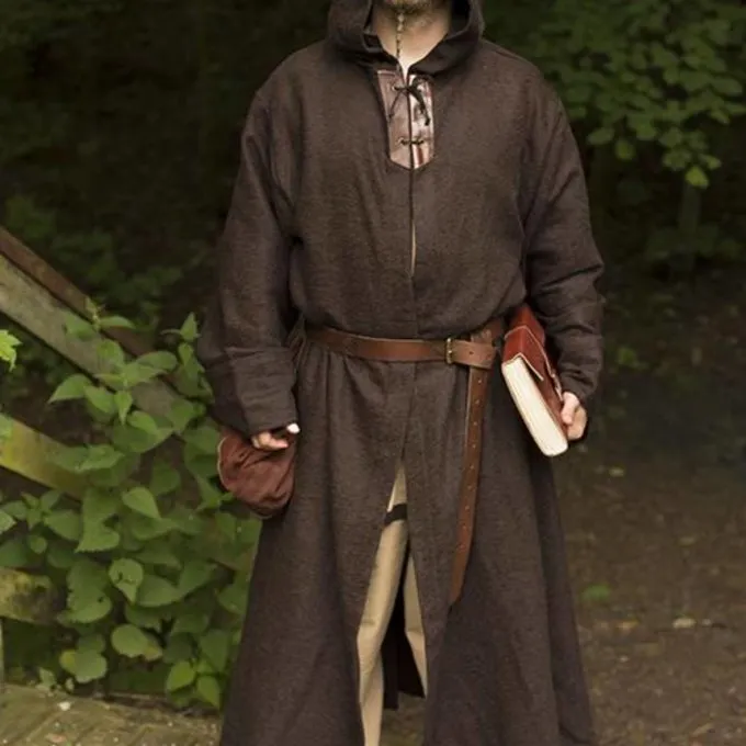 Epic Armoury Medieval Robe Benedict, Brown 1 Epic Armoury Medieval Robe Benedict, Brown