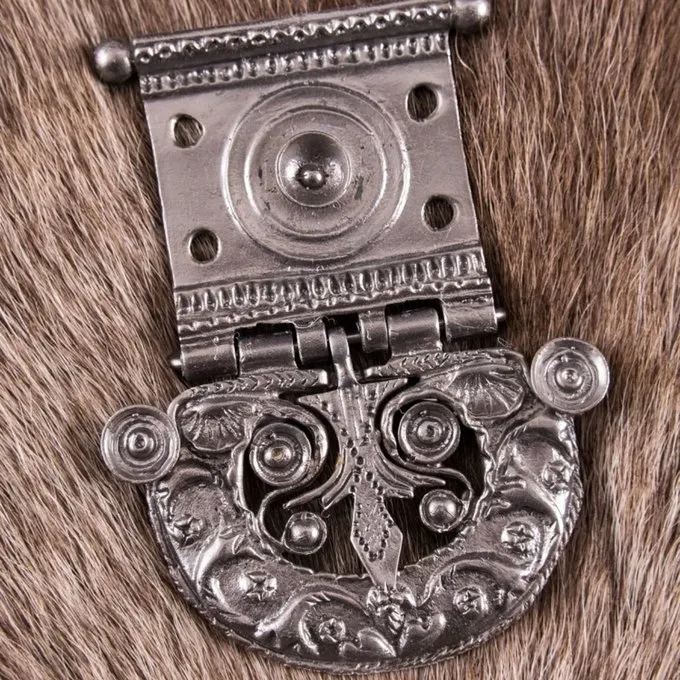 Deepeeka Roman Belt Buckle Tekija, Tinned Brass 2 Deepeeka Roman Belt Buckle Tekija, Tinned Brass - Image 2