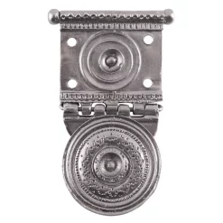 Deepeeka Roman Belt Fitting Tekija For Pugio, Tinned Brass, Pair