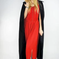 Leonardo Carbone Velvet Cloak Lily Black 8 Leonardo Carbone Velvet Cloak Lily Black -Mytholon Store velvet cloak lily black 2