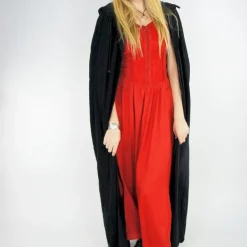 Leonardo Carbone Velvet Cloak Lily Black 10 Leonardo Carbone Velvet Cloak Lily Black -Mytholon Store velvet cloak lily black 4