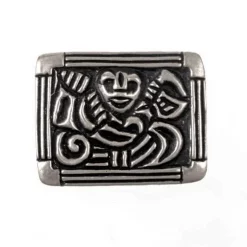 Viking Belt Fitting Adelsö, Silvered