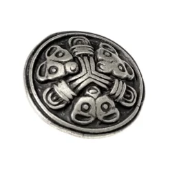 Viking Belt Fitting Borre Set Of 5 Pieces, Silvered