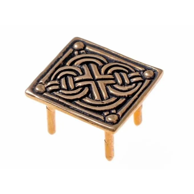 Viking Belt Fitting With Knot Motif, Birka 1 Viking Belt Fitting With Knot Motif, Birka