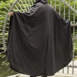 Epic Armoury Wool Travelers Cloak, Black -Mytholon Store wool travelers cloak black 2